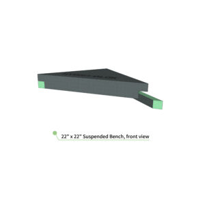 2222SuspendedBenchFrontView