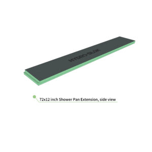 7212InchesSingleSlopeShowerPanExtensionSideView
