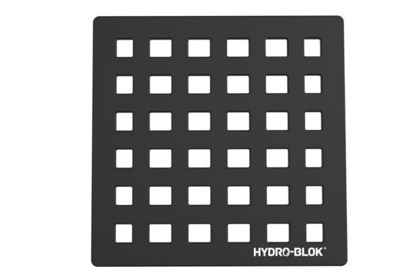 ロープロファイルシャワーパン排水カバーとトレイ – マットブラック
