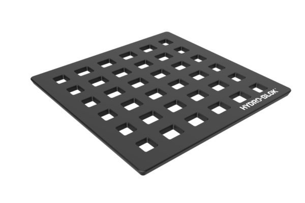 ロープロファイルシャワーパン排水カバーとトレイ – マットブラック